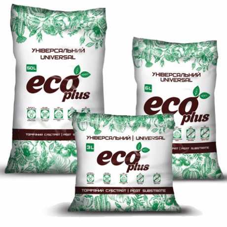 Торф'яний субстрат універсальний 3л, eco plus
