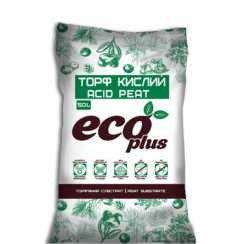 Торф кислий для лохини 50л, eco plus
