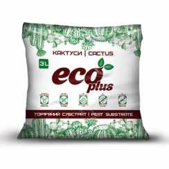 Торф'яний субстрат для кактусів 3л, eco plus