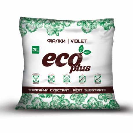 Торф'яний субстрат для фіалок 3л, eco plus