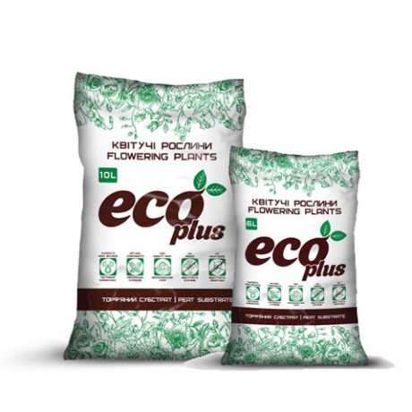 Торф'яний субстрат для квітучих рослин 6л, eco plus