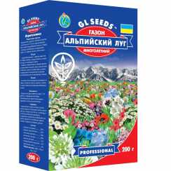 Насіння трави газонної Альпійський луг (mix Коробка 200г) (Professional, TM GL Seeds)