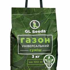 Семена травы газонной Униврсальный газон (пакет 3000г) (Professional, TM GL Seeds)